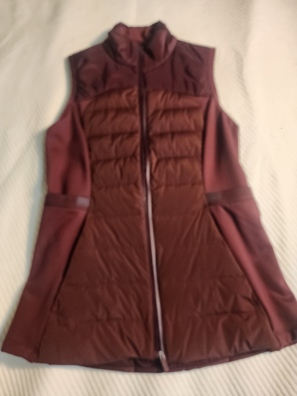 lululemon athletica Quilted Sleeveless Vest in Wine